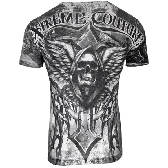 Xtreme Couture by Affliction Men's T-Shirt Last Scream Skull Biker S-5XL - Picture 1 of 7